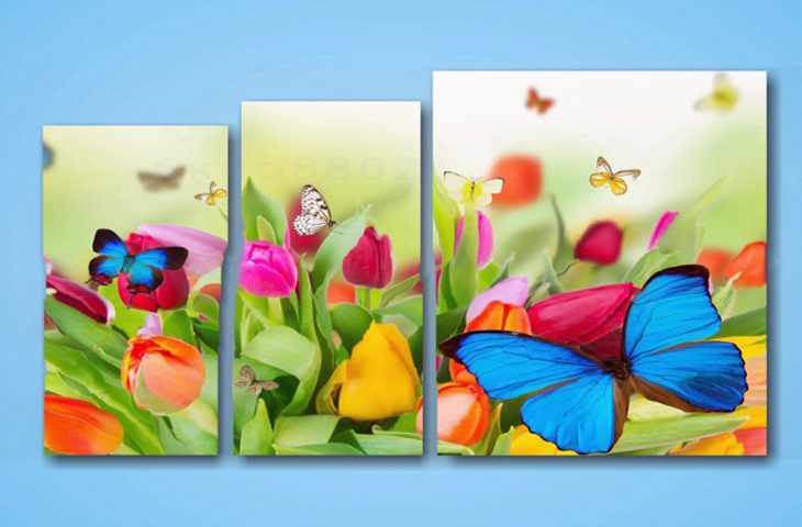 Модульные картины магнолия фото 1103